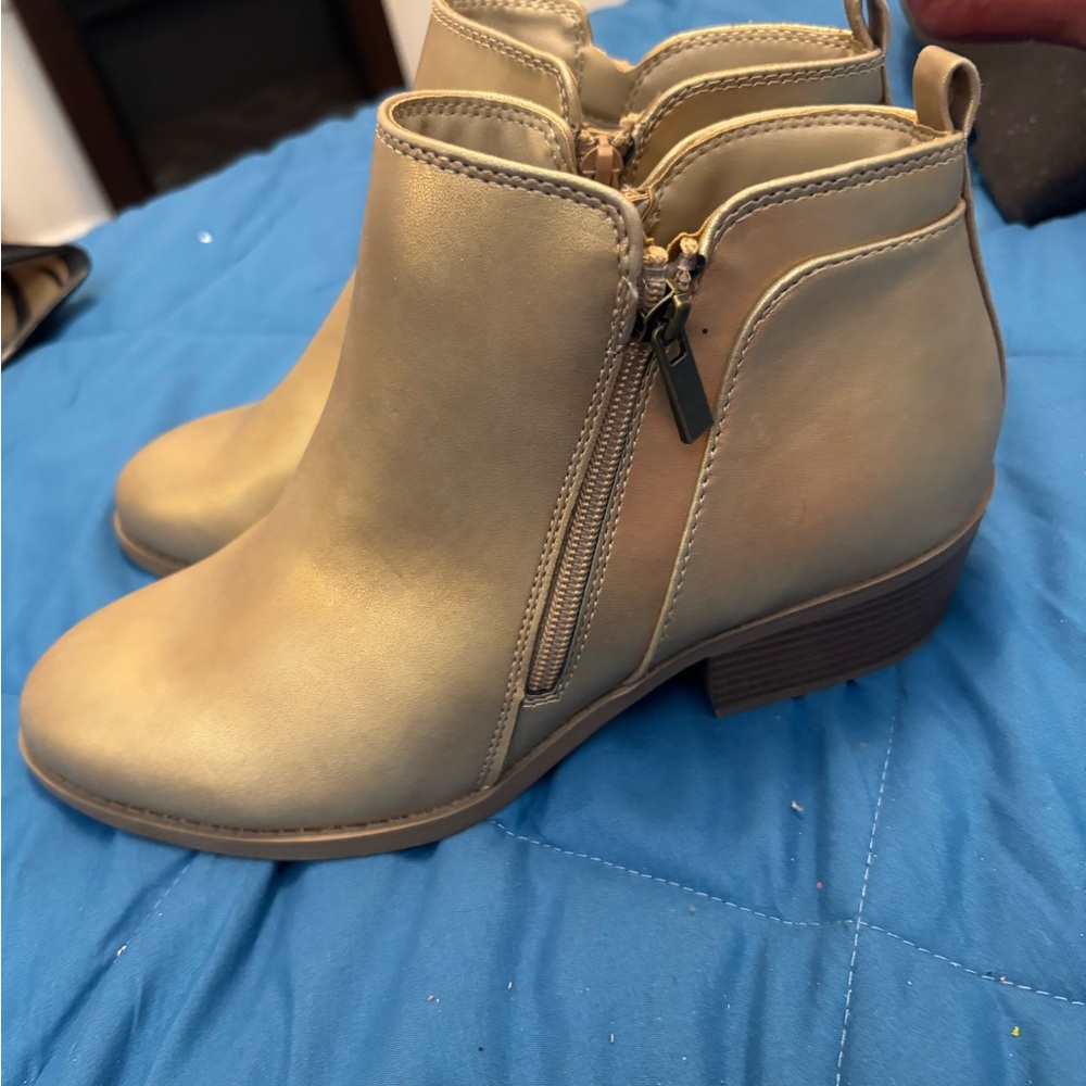 Gold Arizona Ankle Boots